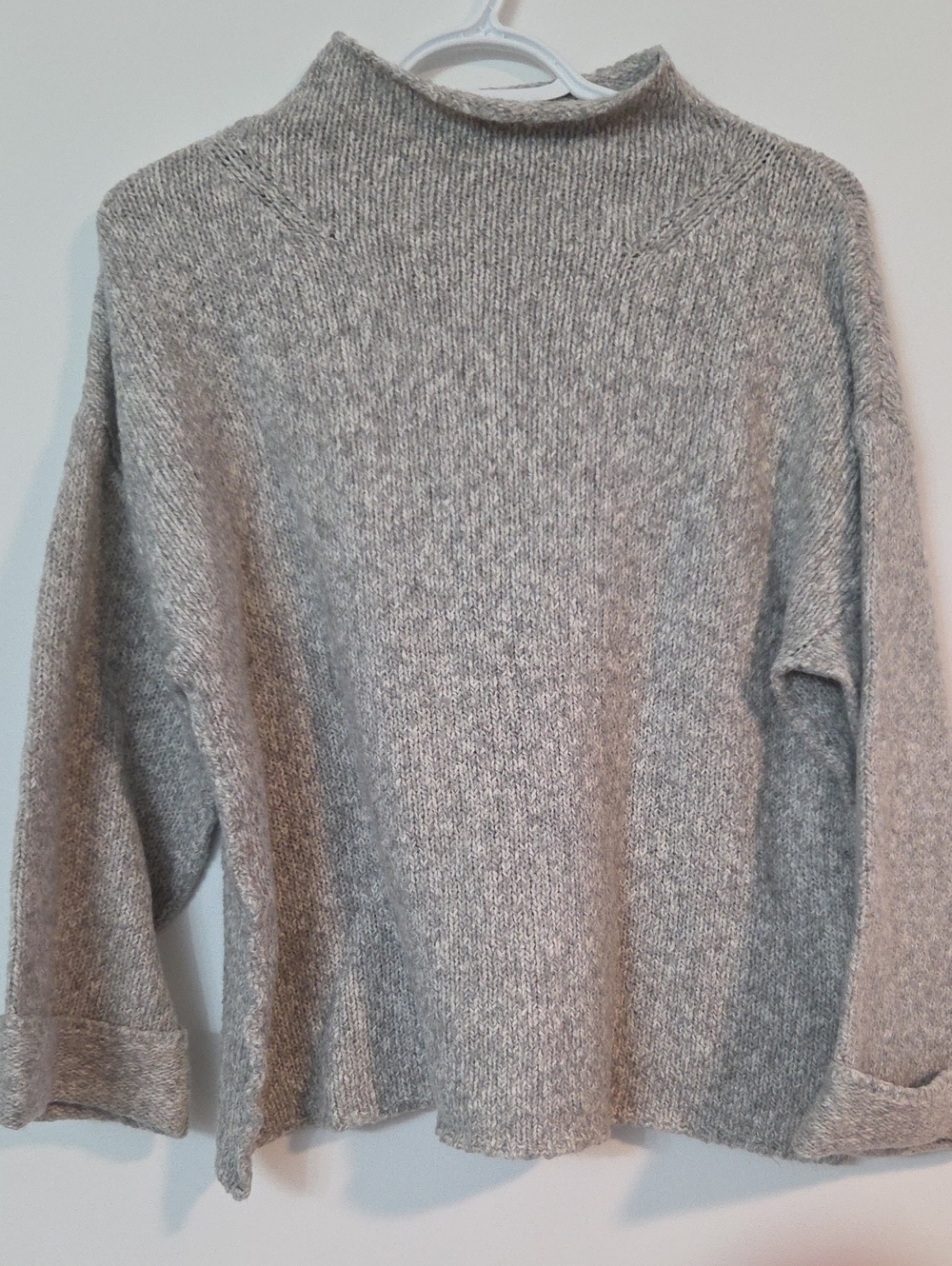 Line the Label funnel neck wide sleeved cooton blend sweater (Suits Medium)